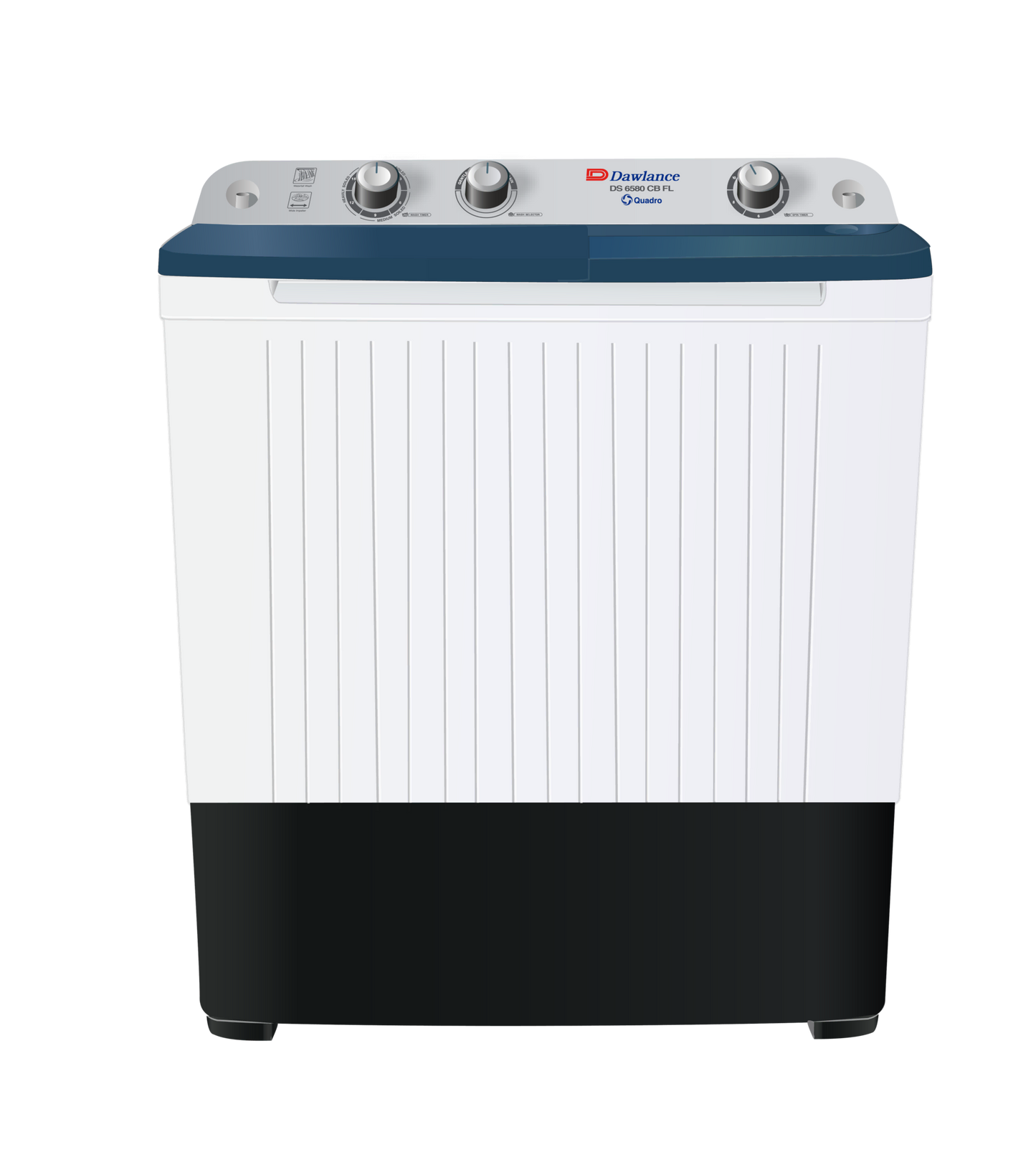 DW 6580 Washing Machine Clear Blue Twin Tub