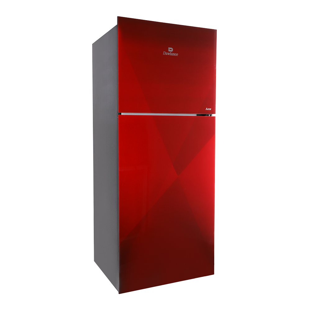 9173 Acce Coral Red Double Door Refrigerator