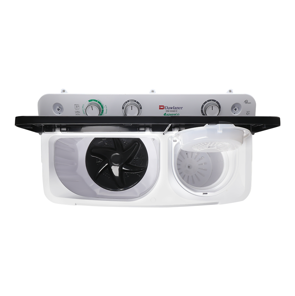 Dawlance DW Washing Machine 6550 Glass Lid Twin Tub