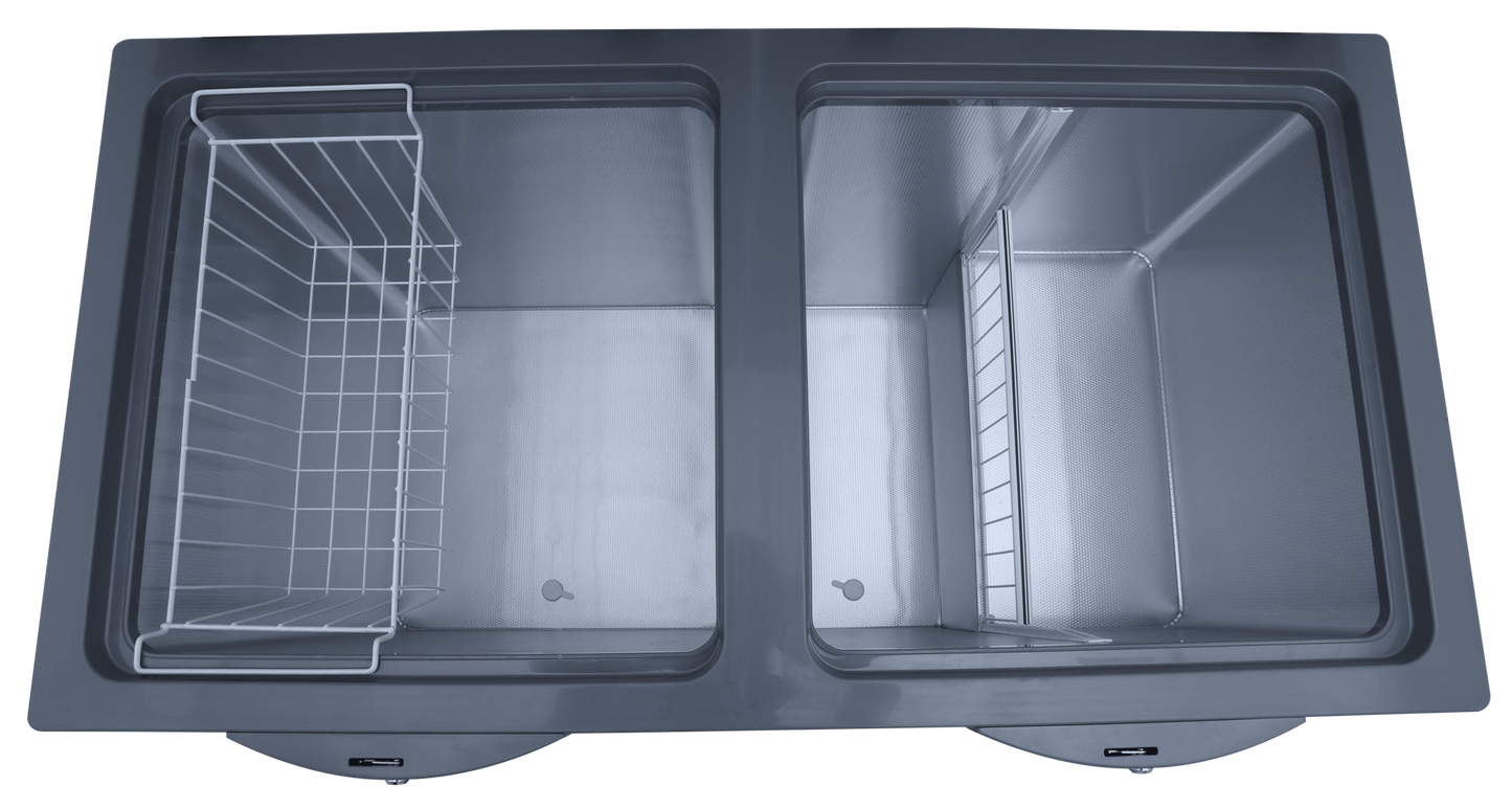 Twin Door Freezer 91998 Signature Inverter Grey