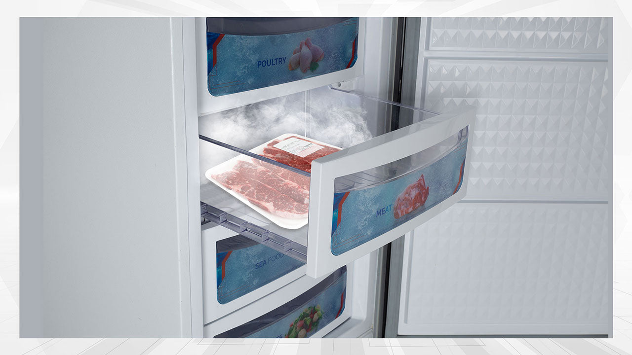 Dawlance VF 1035 GD INV CLOUD WHITE 12 CFT
Vertical Freezer
