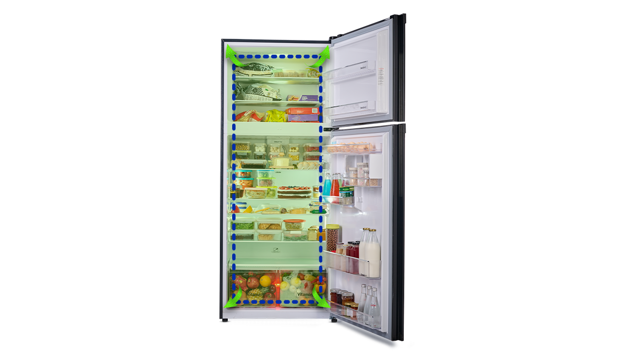Dawlance Ref 9140WB Chrome Pearl Copper 8 cubic feet
Double Door Refrigerator