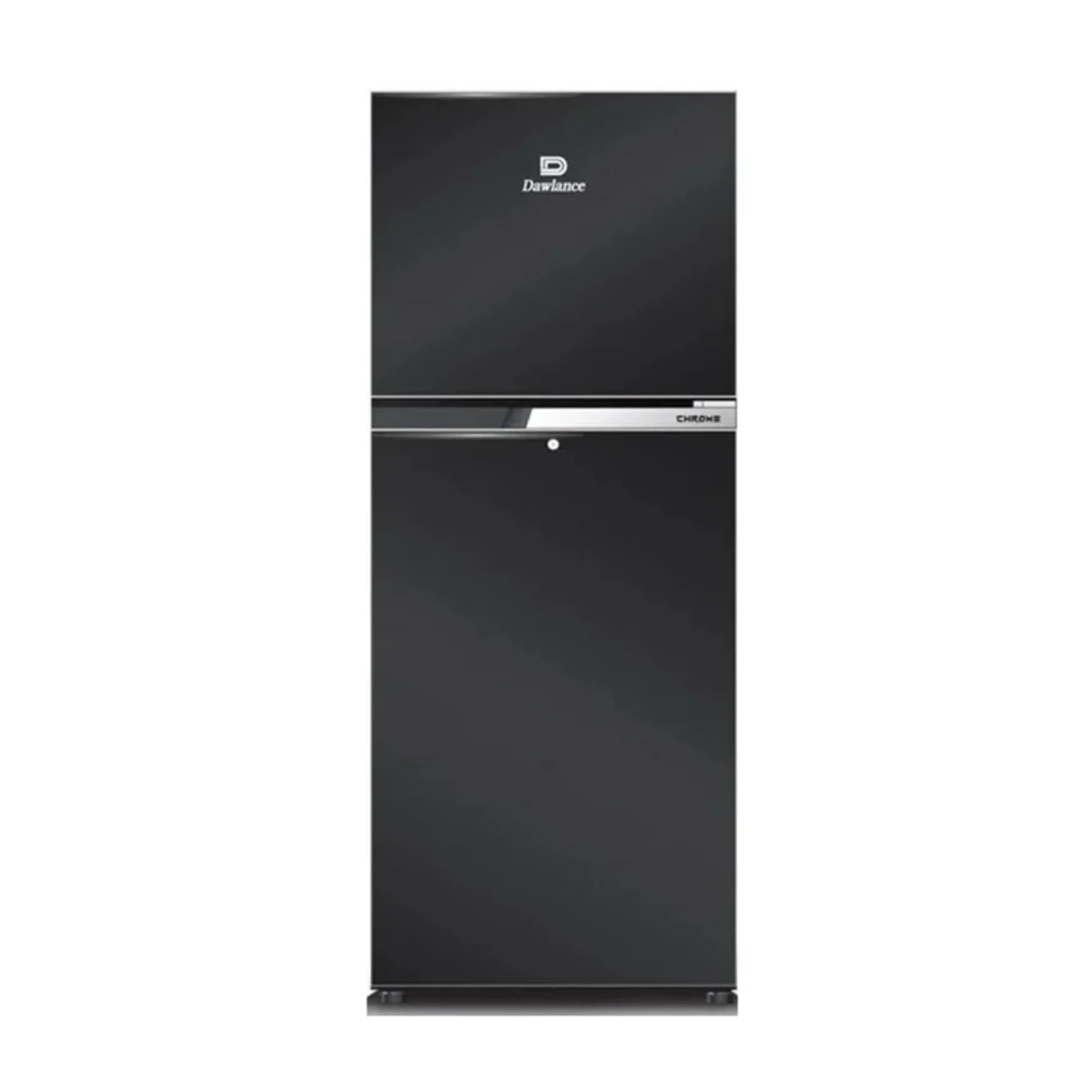 Dawlance 9160WB Chrome Hairline Black 10 CFT Medium Size Refrigerator