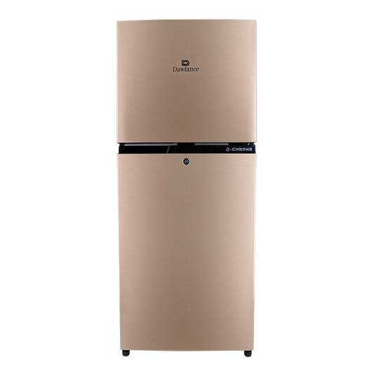 Dawlance Ref 9149wb E-Chrome Hairline Golden Double Door Refrigerator