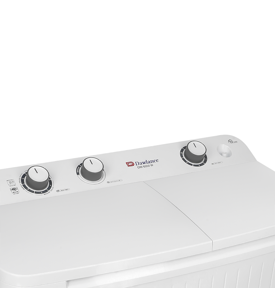 Dawlance DW 6550  (WHITE) TWIN TUB WHITE LID