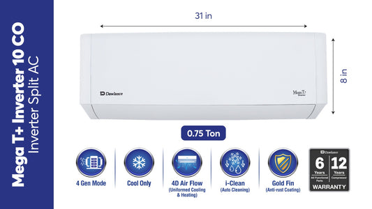 Dawlance Mega T+ Inverter 10 CO Inverter Split AC